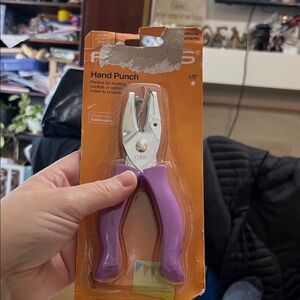 Fiskars Purple Hand Punch, For Button Holes